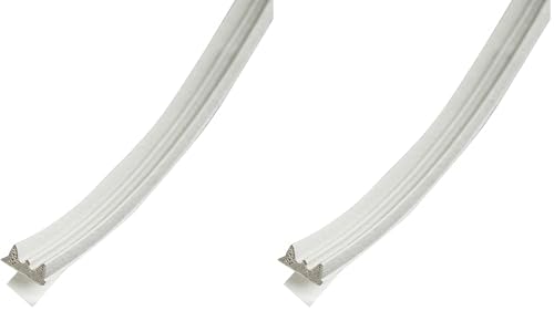 All Weather EPDM Rubber Weatherseal for Gaps 1/16-Inch to 1/8-Inch, White - MD Building Products 02618 (Pack of 2) - color: White, size: 1/8 in. x 3/8 in. (Pack of 2)