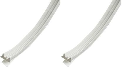 All Weather EPDM Rubber Weatherseal for Gaps 1/16-Inch to 1/8-Inch, White - MD Building Products 02618 (Pack of 2) - color: White, size: 1/8 in. x 3/8 in. (Pack of 2)