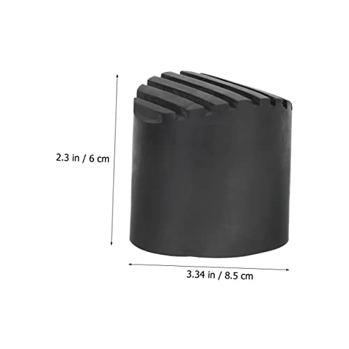 2pcs Slip Mats Ladder Foot Cover Non-Slip Stair Treads for Ladder Safety - size: 8.5X8.5CM
