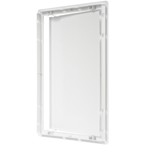 10 x 16 White Plastic Access Panel. Service Shaft Door Panel. Plumbing, Electricity, Heating, Alarm Wall Access - color: White, size: 10" x 16"