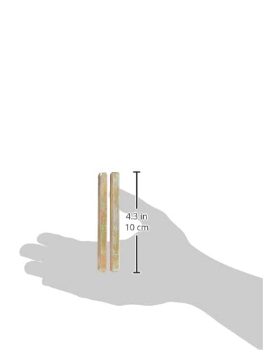Merriway® Door Handle Spindle Bar 0.3" (7.6mm) Square x 4" (100mm) Length, Pack of 2 Steel Replacement Spindles for Door Handles & Latch Mechanisms