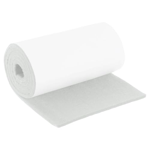 uxcell Felt Strips with Adhesive Backing, 6" x 40" x 0.2" Anti Scratch Furniture Felt Tapes Self-Stick Pads for Protecting Hardwood Floor, White - color: White, size: 6"x40"x0.2"