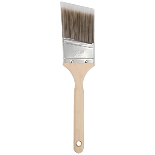 Mister Rui Paint Brush, 2.5 Inch Angled Paint Brush Professional Sash Brush for Trim, Cabinets, Door, Ergonomic Long Handle, Smooth Finish for Oil & Latex Paint - size: 1PCS, 2.5" Angled