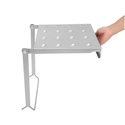 Holibanna Portable Iron Work Platform Sturdy Folding Ladder Holder Integrated Tool Tray for Easy Access Various Work Environments Platform for Home and