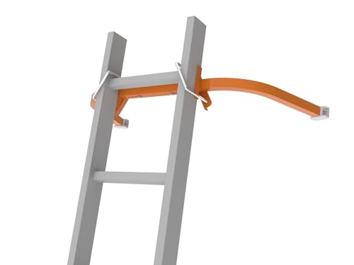 Ladder Stabilizer, Extended Ladder Stabilizer Accessory for Roof Gutter, Wing Span/Wall Ladder Standoff with Non-Slip Rubber Bottom pad,Heavy Duty Telescopic Ladder Accessories 1-Pack