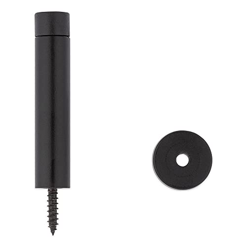 National Hardware N830-529 Cooper Door Stop, 3", Matte Black with Matte Black Tip - color: Matte Black with Matte Black Tip