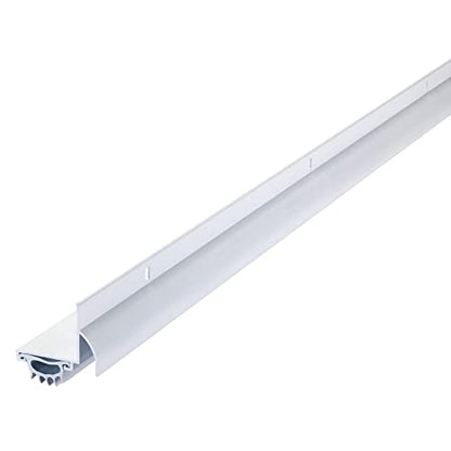 M-D Building Products 06395 36 in. White Aluminum L-Shape Screw-on Under Door Seal - color: White