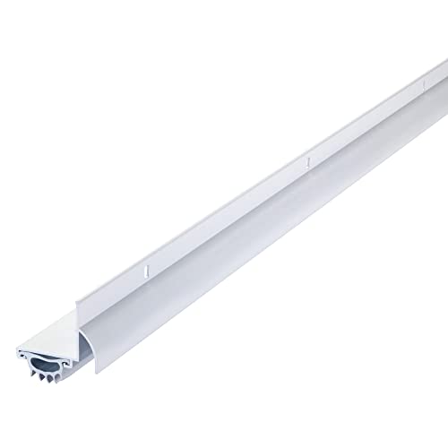 M-D Building Products 06395 36 in. White Aluminum L-Shape Screw-on Under Door Seal - color: White