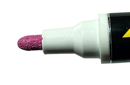 Enamel Paint Markers MPD-15 | PINK - 1 Pack | Permanent Marks on Metal, Glass, Rubber, Plastic & more, Waterproof UV Resistant - color: Pink