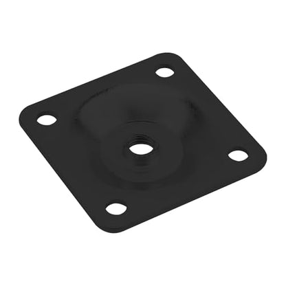8 Sets Leg Mounting Plates Kit, M8 Thread Furniture Sofa Legs Attachment Plates T-Plate for Repairing Damaged Sofa Couch Seats, with Hanger Bolts, Screws(8, Black) - color: Black