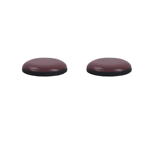 MY MIRONEY 20PCS 1" Round Chair Sliders Brown Self-Adhesive Furniture Slider Gliders Floor Protector Pads with a Clear Plastic Box - style: 1"; Brown; 20PCS