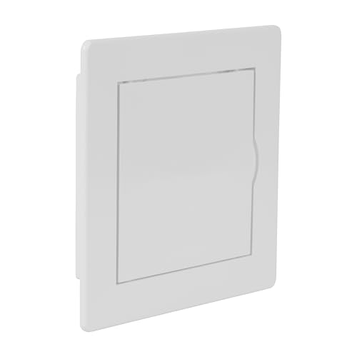 Repa Market 4 x 4 Access Panel for Drywall and Ceiling – White ABS Plastic Door Panel, Wall Hole Cover Plate - Rustproof, Easy Access and Installation, Hinged Door for Plumbing Electrical Utility - size: 4 x 4 (Cut Out Size)
