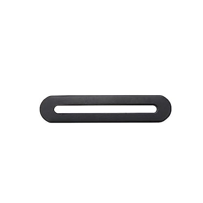 Xiaoyztan 6 Pcs Furniture Repair Fixing Plates Slotted Hole Steel Mending Plates Straight Brackets Thickened Steel Joining Plates Single Slot 3.5x0.75in Black