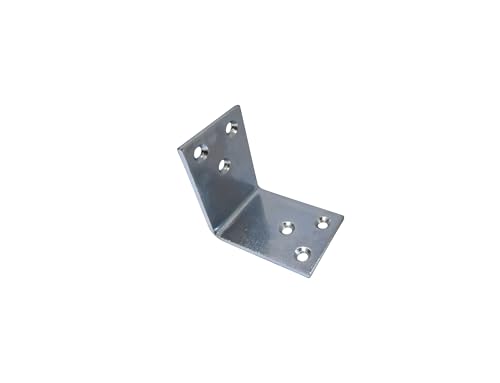 QCAA Heavy Duty Wider L Bracket 3.0mm(0.118") Thickness, 90 Degree, for Wooden Frame Bed Furniture Bookshelf, 60 x 60 x 40 x 3.0 mm, Made in Taiwan, 24 Pack - color: 60mm, size: 24 Pack