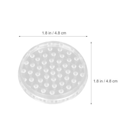 DOITOOL 10pcs Round Anti-Skid Furniture Pads Spikes 48mm Table Leg Protectors Floor Protection for Chairs and Sofas