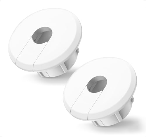 3/4 inch Wall Hole Cable Feed Through Bushings for Starlink Masonry Routing Kit Ethernet Cable grommet, 2 PCS Snap on Wall Bushing for Starlink Cable Router and Ethernet Adapter - White - style: 3/4 inch wall hole for Starlink Ethernet Cable