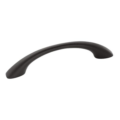 Amerock Vaile 3-3/4 inch (96mm) Center-to-Center Matte Black Cabinet Pull - 25 Pack - color: Matte Black, size: 3-3/4 inch (96mm) Center-to-Center, style: 25 Pack