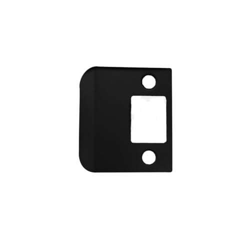 QCAA Solid Brass Extended Lip Strike, 2''X2-1/4", Matte Black, 1 Pack, Made in Taiwan - color: Matte Black(2"), size: 1 Pack