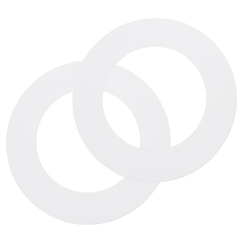 uxcell 2 Pack Goof Rings for 4" Recessed Lights, 4.25" ID 6.8" OD Steel Flat Goof Trim Ring Can Light Cover Plate Flush Mount Can Converter for Ceiling Wall Hole Decorative, Matte White - color: White, size: Fits: 4" Inch (cutout size approx 108mm/4.25")