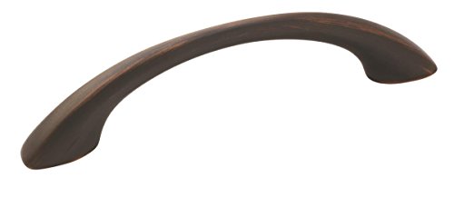 Amerock | Cabinet Pull | Oil Rubbed Bronze | 3-3/4 inch (96 mm) Center to Center | Vaile | 1 Pack | Drawer Pull | Drawer Handle | Cabinet Hardware - color: Oil Rubbed Bronze, size: 3-3/4 inch (96mm) Center-to-Center, style: Single