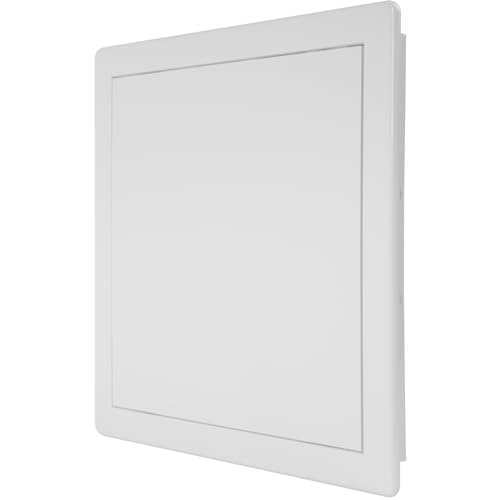 Vent Systems White ABS Plastic Access Panel 10 x 10 Inch (Cut-Out) - Access Door for Drywall, Wall, Ceiling - Electrical, Plumbing Service Wall Hole Cover - Inspection Door - 11 x 11 Inch (Outer) - size: 10 x 10 Inch / 250 x 250 mm