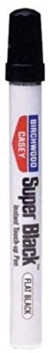 Birchwood Casey Long-Lasting Fast-Drying Super Black Touch-Up Pen for Deep Scratches and Worn Areas, FLAT BLACK, 0.33 OUNCE - color: Flat Black
