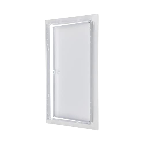 8" x 16" White Metal Access Panel, Service Shaft Door, Plumbing, Electricity Heating Alarm Wall for Drywall, Bathroom Services Hole Cover, Wall Covering - size: 8" x 16"