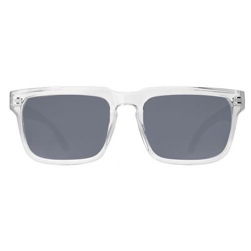 Safety Polycarbonate Polarized Sunglasses for Men and Women UV400 Protection and Includes ANSI Z87 - color: Clear-polarized