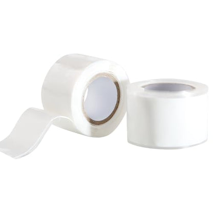 Self Fusing Silicone Tape 2 Rolls 1 in x 5' White Waterproof Rubber Leak Proof Sealing Rubber Self-amalgamating Tape for Emergency Hot and Cold Water Pipe Repairs and Tool Fixation - size: 2 Rolls - 5 ft - White - 20 mil Thickness
