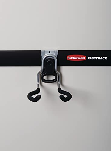 Rubbermaid Garage FastTrack Power Tool Holder Satin Nickel Wall Mounted Storage System Holds up to 50 pounds for Home/Garage/Tool Organization - size: 1 Count (Pack of 1), style: Power-Tool Hook