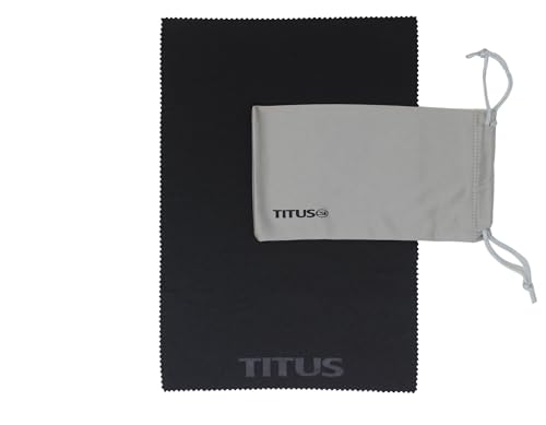 TITUS G20 All Sport Safety Glasses Shooting Eyewear Motorcycle Protection ANSI Z87+ Compliant - color: Black Frame - Smoke Lens - With Pouch