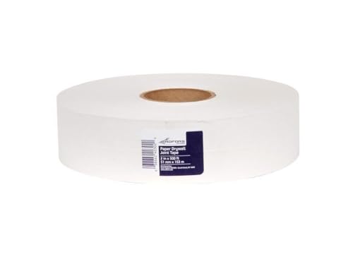 Saint-Gobain ADFORS FDW6619-U FibaTape Paper Drywall Joint Tape 2-Inch x 500-Feet, White - size: 500-Feet