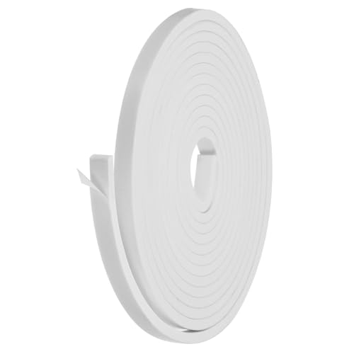 PATIKIL Weather Stripping Door Seal Strip, 1 Roll 1/2 Inch x 1/4 Inch x 16 Ft Self Adhesive Soundproof High Density Foam Tape Insulation for Door Window Air Conditioning, White - color: White, size: 1/2 Inch x 1/4 Inch x 16 Ft