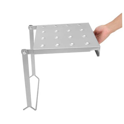 LIFKOME Iron Work Platform Integrated Tool Tray Portable Folding Step Ladder Accessory for Workspaces and Multi-use Environments