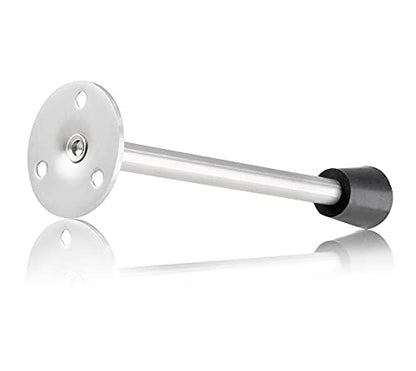 2 Pack Stainless Steel Heavy Duty Door Stop 6" Wall Mounted Door Stopper with Rubber Tip Design Mute for Wall and Door Protection, 6.29" / 160mm - size: 6.3"/160mm