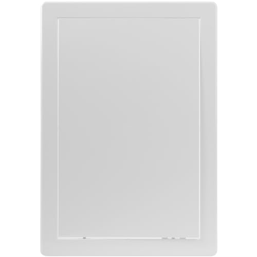 Vent Systems White ABS Plastic Access Panel 8 x 12 Inch (Cut-Out) - Access Panel with Door for Drywall, Wall, Ceiling - Electrical & Plumbing Service Inspection Door - Wall Hole Cover for Indoor Use - size: 8 X 12 Inch / 200 X 300 Mm