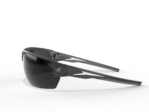 EDGE Pumori Z87 Safety Rated, Adjustable TPR With Anti-Slip Features, Flexible Polycarbonate Frames with Nylon Lenses - color: Matte Black