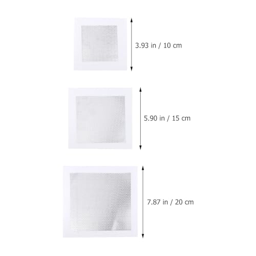 Holibanna 3pcs Wall Repair Patch Self-Adhesive Drywall Hole and Ceiling Repair Mesh Patch Kit for Home Wall Surface Restoration (4", 6", 8")