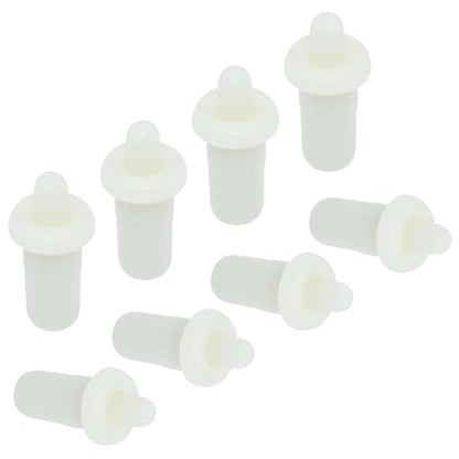 Aifeier ET 8 Pieces Cabinet Door Repair Pins Damper Replacement Repair Pins Blinds Spring Loaded Furniture Fittings Door Spring Parts, White - color: White-Plastic