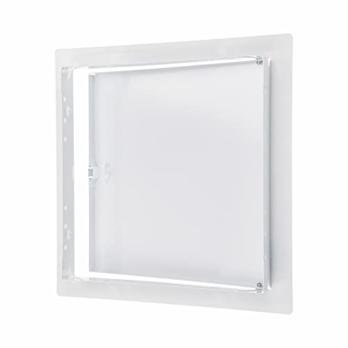 8" x 8" White Metal Access Panel, Service Shaft Door, Plumbing, Electricity Heating Alarm Wall for Drywall, Bathroom Services Hole Cover, Wall Covering - size: 8x8 Inch