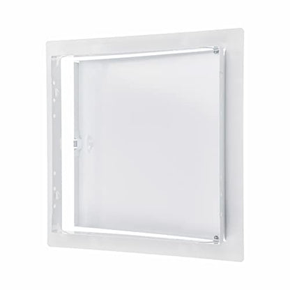 12" x 12" White Metal Access Panel, Service Shaft Door, Plumbing, Electricity Heating Alarm Wall for Drywall, Bathroom Services Hole Cover, Wall Covering - size: 12x12 Inch
