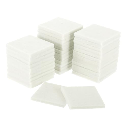 uxcell Furniture Pads, 36Pcs 2" - Square Self Adhesive Felt Furniture Pads, Floor Protectors for Furniture Feet Chairs Legs Hardwood Floors (Beige) - color: Beige, size: 2"