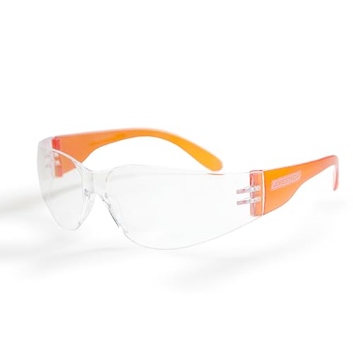 JORESTECH Safety Glasses, ANSI Z87+ Compliant, Impact-Resistant Polycarbonate Lenses, UV Protection, Anti-Scratch Coating, 12-Pack - color: Pink, Red, Yellow, Orange, Purple, Green