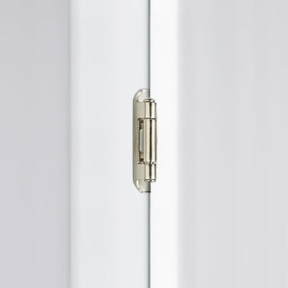 4 Pack (2 Pairs) 1/2" Overlay Cabinet Hinges, Brushed Nickel Self-Closing Semi-Concealed Partial Wrap Face Frame Hinges for Cabinet Doors - color: Brushed Nickel