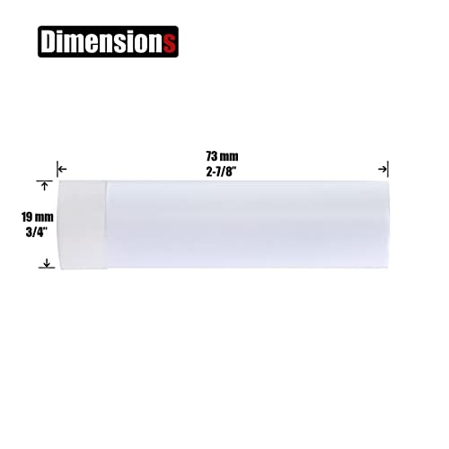 JQK Door Stopper, 2-7/8 Inch 304 Stainless Steel Sound Dampening Door Stop Bumper Wall Protetor 8 Pack, White, DSB2-WH-P8 - color: White