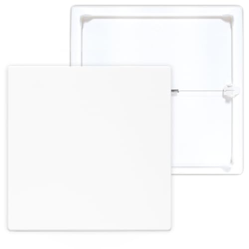Morvat Spring Access Panel 12x12 Inch for Ceiling & Drywall, Heavy-Duty Durable ABS Plastic & Easy Install Access Box, Wall Hole Cover Plate for Plumbing & Electrical Cables & Wiring, White, 2 Pack - size: 2 Pack