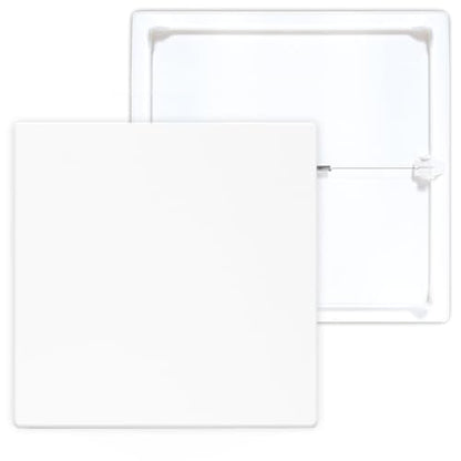 Morvat Spring Access Panel 12x12 Inch for Ceiling & Drywall, Heavy-Duty Durable ABS Plastic & Easy Install Access Box, Wall Hole Cover Plate for Plumbing & Electrical Cables & Wiring, White, 4 Pack - size: 4 Pack