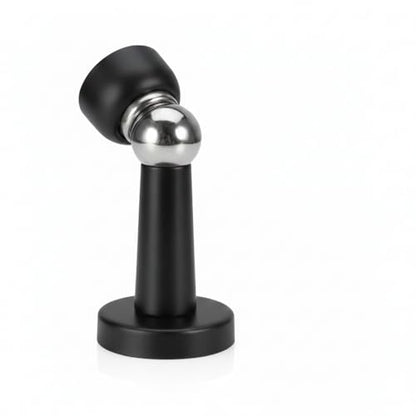 Door Stopper, Heavy Duty Stainless Steel, Strong Magnetic Stop, Catch, Powerful Holder for Bedroom, Bathroom, Kitchen, Keep Your Door Open (Black)