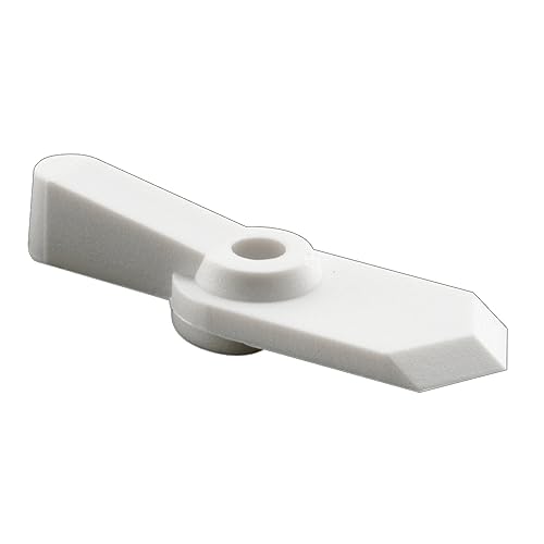 Prime-Line L 5759 Pointer Latch, 5/8 In., Plastic, White, 12 Latches with Screws (12 Pack) - size: 1/16 In.