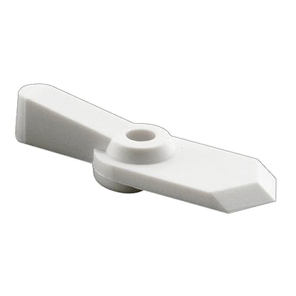 Prime-Line L 5759 Pointer Latch, 5/8 In., Plastic, White, 12 Latches with Screws (12 Pack) - size: 1/16 In.